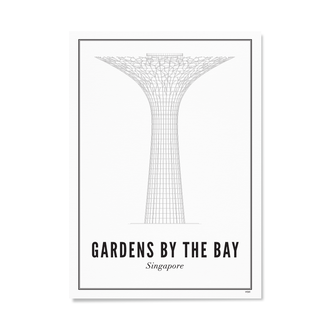 Poster von Singapore - Gardens by the bay | WIJCK.
